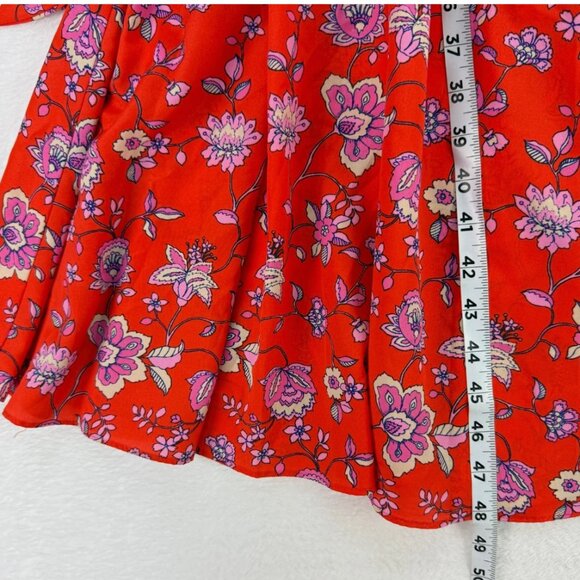 Eliza J Red Floral Midi Dress - Picture 15 of 16